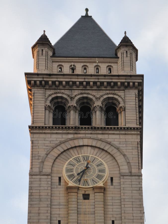 Washington DC Old Post Office Clock Tower Stock Image Image of