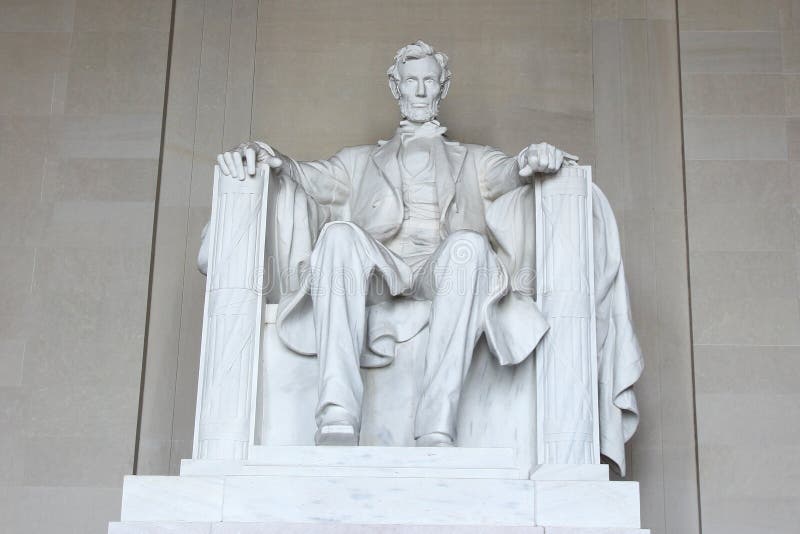 WASHINGTON DC USA-Juni 14,2018: Staty av Abraham Lincoln i L royaltyfria foton WASHINGTON DC USA-Juni 14,2018: Staty av Abraham Lincoln i L royaltyfria foton