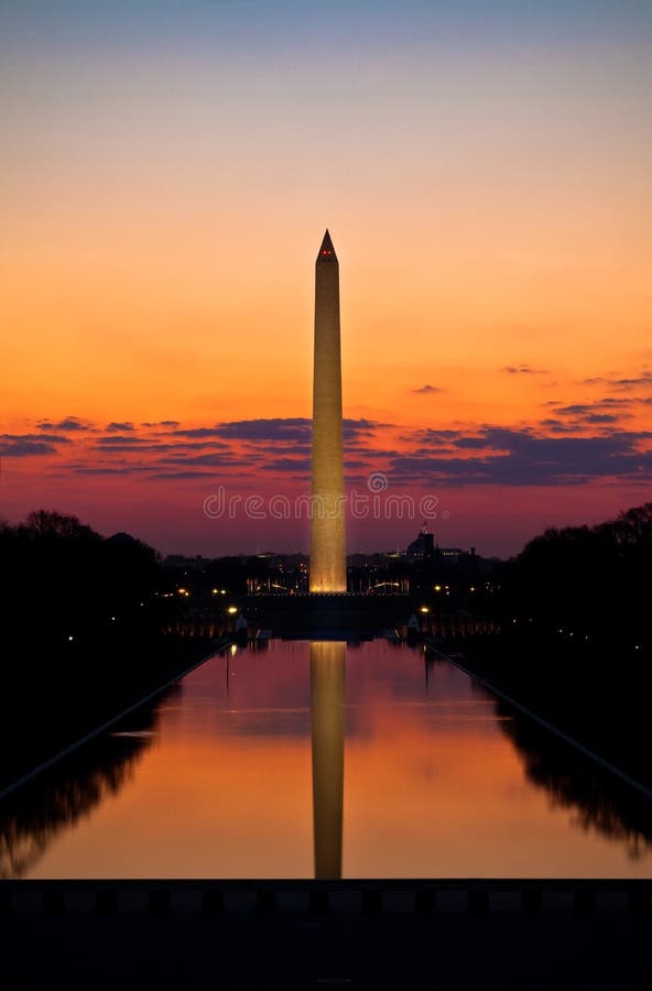 Washington-Denkmal-Sonnenaufgang