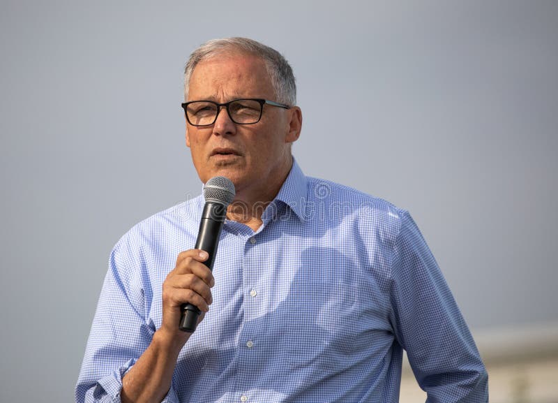 Washington Governor Jay Inslee royalty free stock image Washington Governor Jay Inslee royalty free stock image