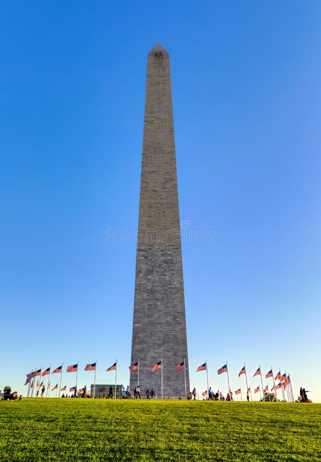 Washington Monument on National Mall in Washington, DC lizenzfreies stockbild Washington Monument on National Mall in Washington, DC lizenzfreies stockbild