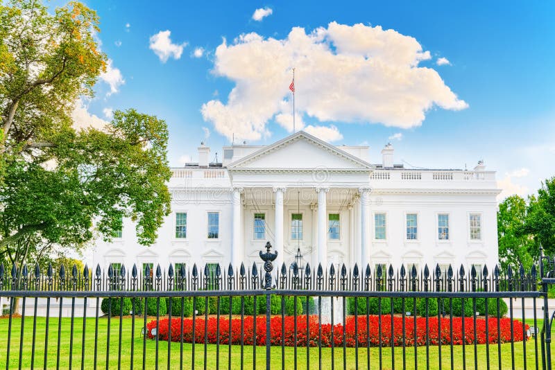 The White House is on the north side and the lawn is in front of it. Washington, DC. Washington is capital of United States. The White House is on the north side and the lawn is in front of it. Washington, DC. Washington is capital of United States.