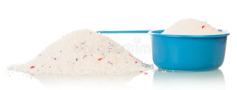 Waspoeder in het meten van kop royalty-vrije stock afbeelding