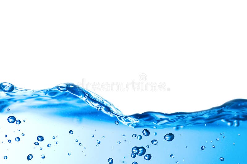 Wasser und Luftblasen