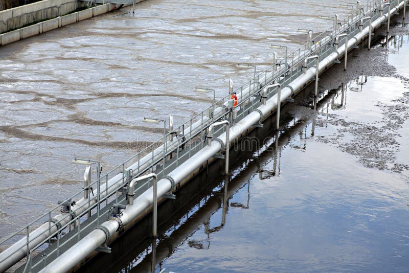 View of some water treatment plant facilities. View of some water treatment plant facilities.