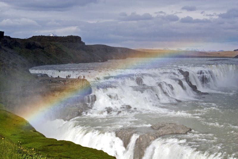 Wasserfall Gullfoss lizenzfreies stockfoto Wasserfall Gullfoss lizenzfreies stockfoto