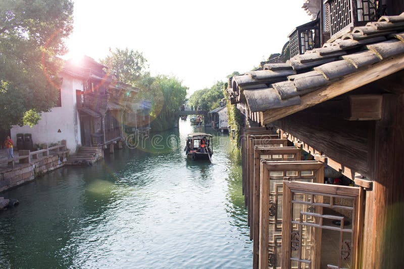 Wasserstadt, China lizenzfreie stockfotos Wasserstadt, China lizenzfreie stockfotos