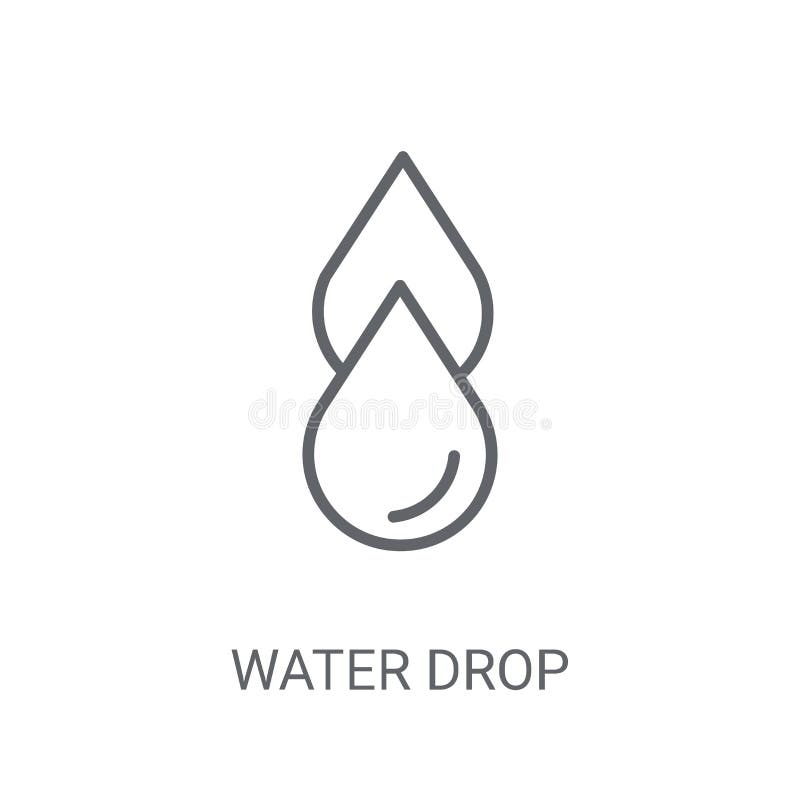 Wassertropfenikone Modisches Wassertropfen-Logokonzept auf weißem backgro vektor abbildung Wassertropfenikone Modisches Wassertropfen-Logokonzept auf weißem backgro vektor abbildung