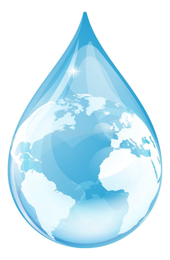 Wassertropfenkugel vektor abbildung Wassertropfenkugel vektor abbildung