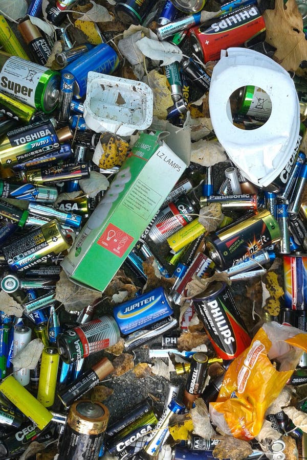 Waste batteries editorial image. Image of ecological 78886860