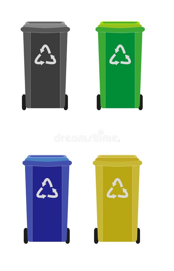 Waste container vector illustration