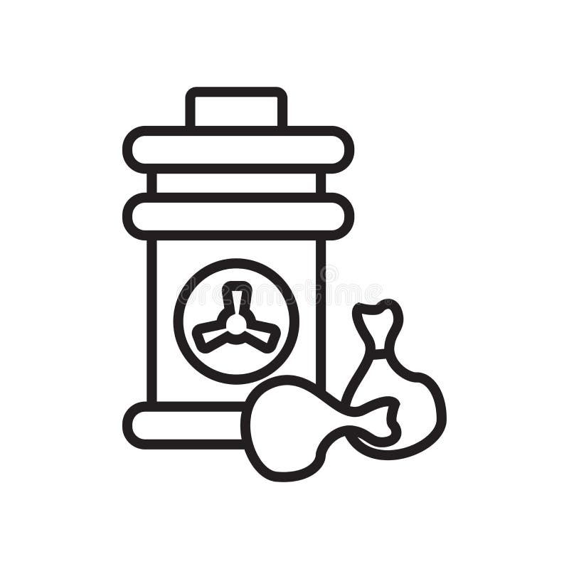 Waste icon vector sign and symbol isolated on white background royalty free illustration