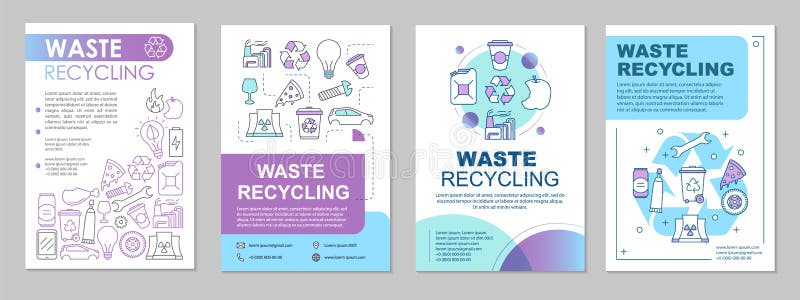 Garbage Annual Report Template Design Concept Stock Illustrations Intended For Waste Management Report Template