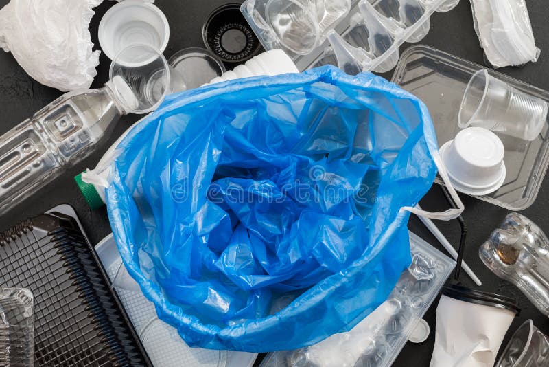 Waste Management Empty Plastic Bag Garbage Stock Photo Image of