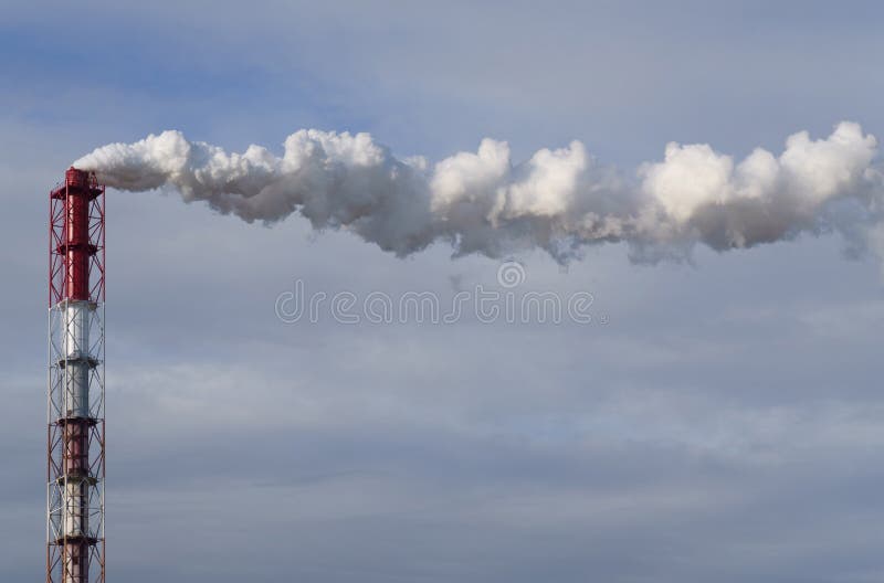 Waste Pollution From A Chemical Plant Is Released Into The Air Stock waste-pollution-from-a-chemical-plant-is-released-into-the-air-stock