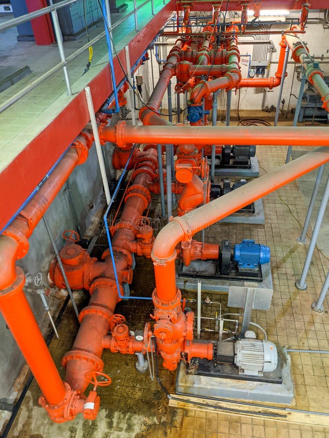 At a Wastewater Treatment Plan in Usa Stock Image Image of chemical