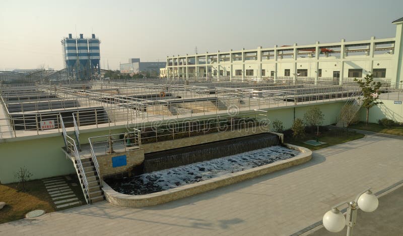 Wastewater treatment plant royalty free stock photo Wastewater treatment plant royalty free stock photo