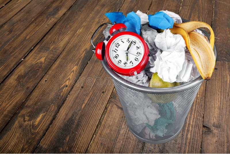 Wasting time stock photo. Image of wasting, clock, wastepaper - 18379432