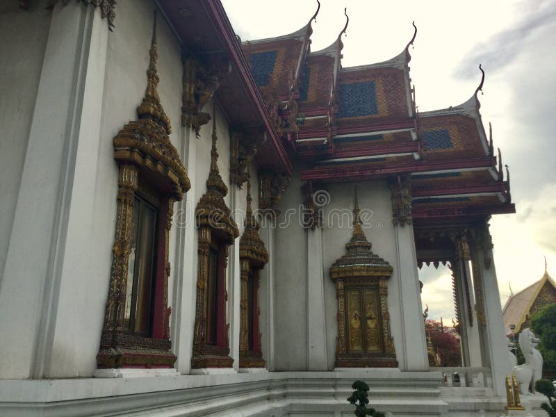 Wat Amarin Temple Bangkok Thailand royaltyfri bild Wat Amarin Temple Bangkok Thailand royaltyfri bild