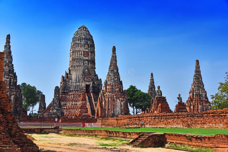 Wat Chaiwatthanaram, a Buddhist temple in Ayutthaya, Thailand