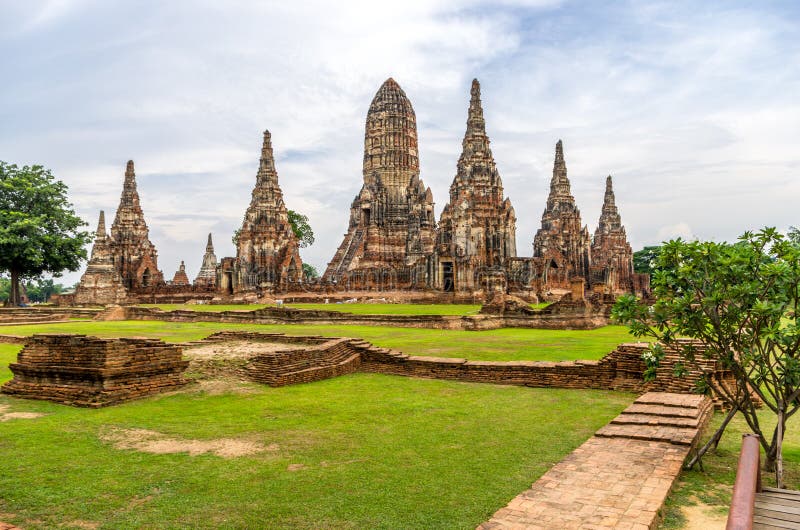 Wat Chaiwatthanaram w mieście Ayutthaya, Tajlandia. Ja jest dalej zdjęcie royalty free Wat Chaiwatthanaram w mieście Ayutthaya, Tajlandia. Ja jest dalej zdjęcie royalty free