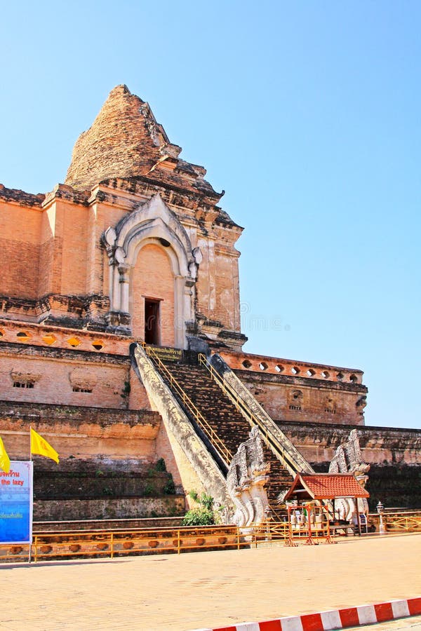 Wat Chedi Luang, Chiang Mai, Ταϊλάνδη στοκ φωτογραφίες