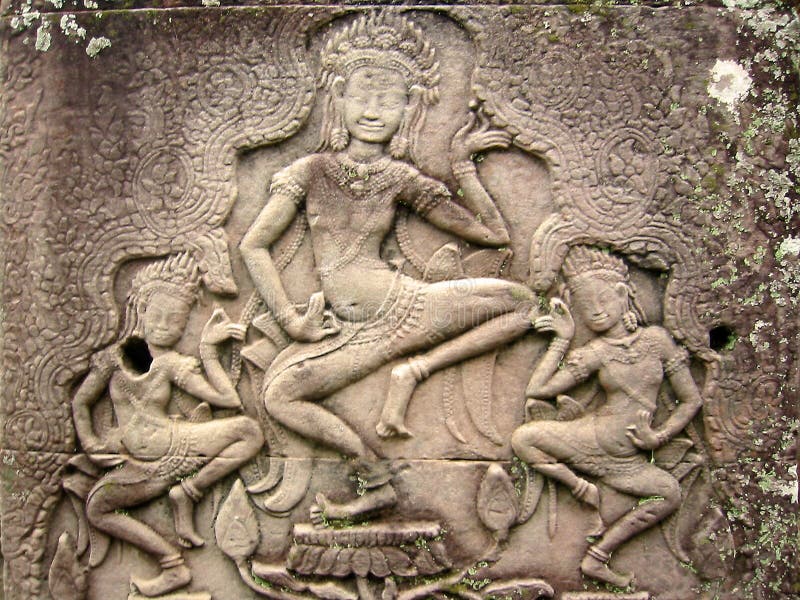 wat för khmer för angkorasparasdansare royaltyfri foto wat för khmer för angkorasparasdansare royaltyfri foto
