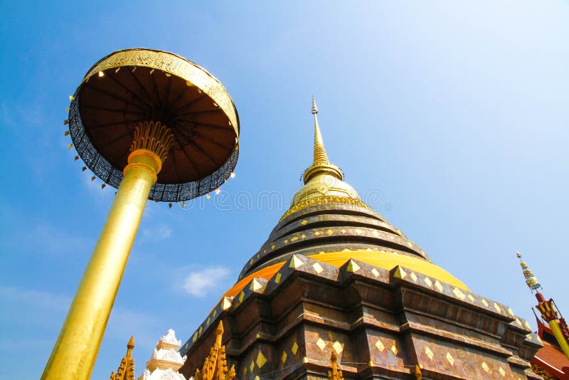 wat för lampangluangphra royaltyfria bilder wat för lampangluangphra royaltyfria bilder
