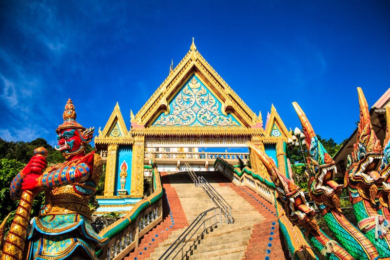 Wat Khao Rang Temple at Sunny Morning. Phuket Stock Image Image of