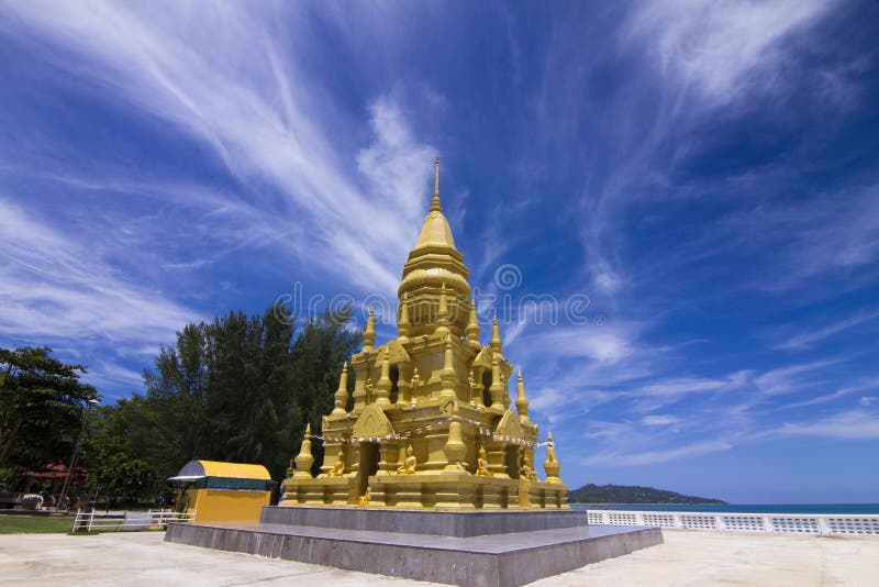 Download Wat in Koh Samui . stock image. Image of flag, prayer - 46663201
