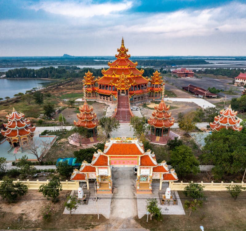 Wat Petch Suwan Chinese Temple in Phetchaburi, Thailand Stock Photo ...