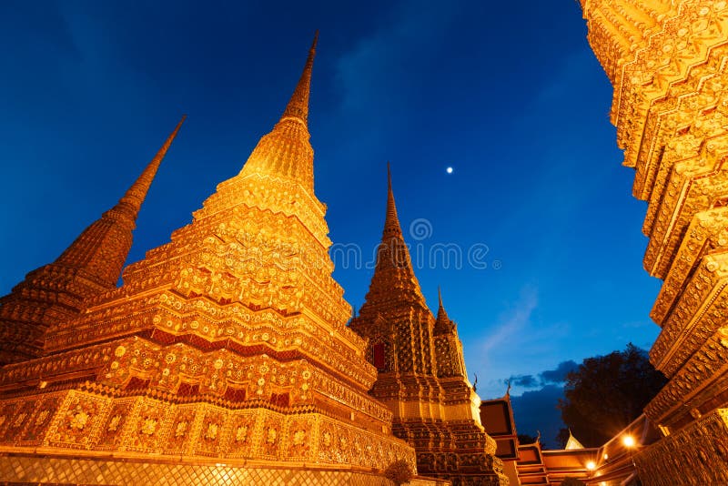 Wat Pho in Bangkok, Thailand lizenzfreies stockbild Wat Pho in Bangkok, Thailand lizenzfreies stockbild
