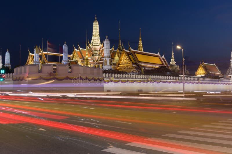 Wat Phra Kaew - de Tempel van Emerald Buddha in Bangkok, Thailand royalty-vrije stock fotografie Wat Phra Kaew - de Tempel van Emerald Buddha in Bangkok, Thailand royalty-vrije stock fotografie