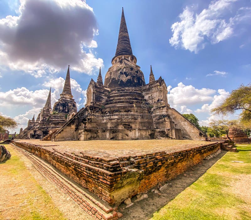 Wat Phra Sanphet in Phra Nakhon Si Ayutthaya, Historic City of Ayutthaya, Empty during Covid, Stock Photo - Image of buddhism, brick: 224249978