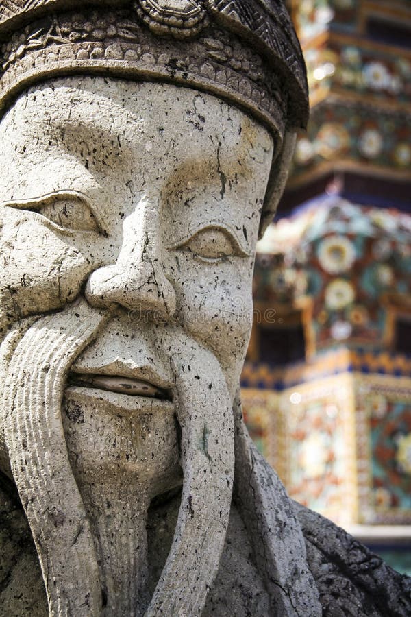 Wat po uroczysta pałac sztuka Bangkok Thailand