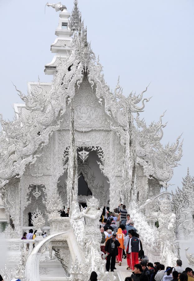 Wat Rong Khun (biała świątynia) zdjęcia stock