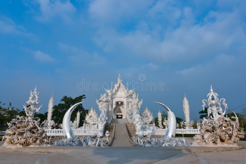 Wat Rong Khun in Chiang Rai of Thailand, Asia