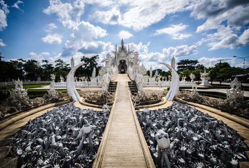 Wat Rong Khun White tempel, Chiang Rai, Thailand