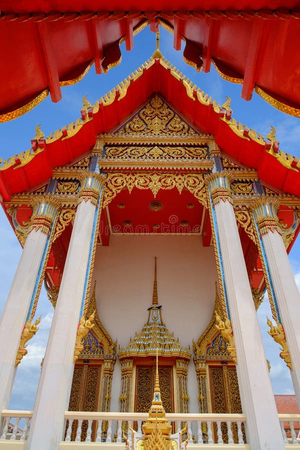 Wat Samakhitham public temple in Bangkok Thailand. 