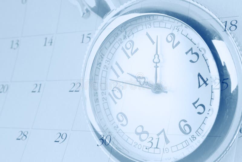 Watch and calendar stock image Image of measurement 258168671
