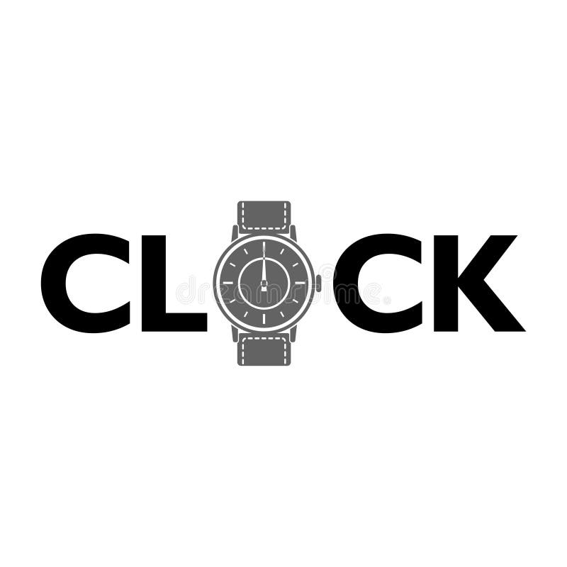 Watch Icon on White, Clock Logo Stock Vector Illustration of concept, graphic 151851977