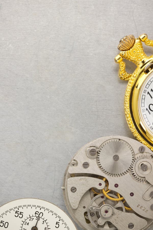 Watch mechanism stock photos