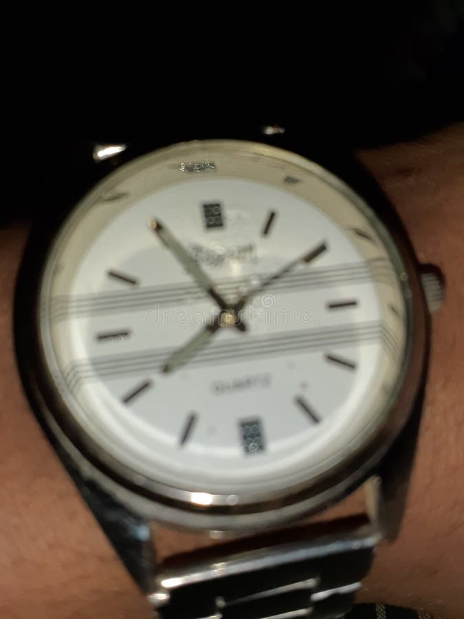 The Watch that Never Stops Ticking Truly Keeps Me on Track Stock Image