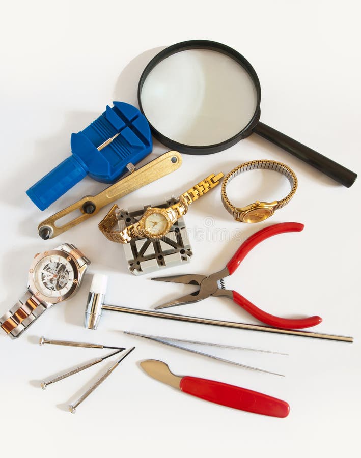 Watch repair supplies stock photo. Image of accessory 37935688