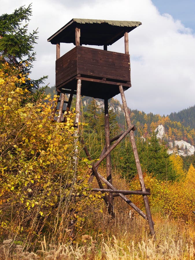 Watch tower in countryside