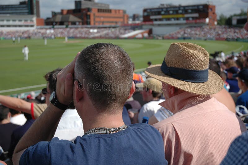 Watching Cricket stock image. Image of summer, gentlemen 926789