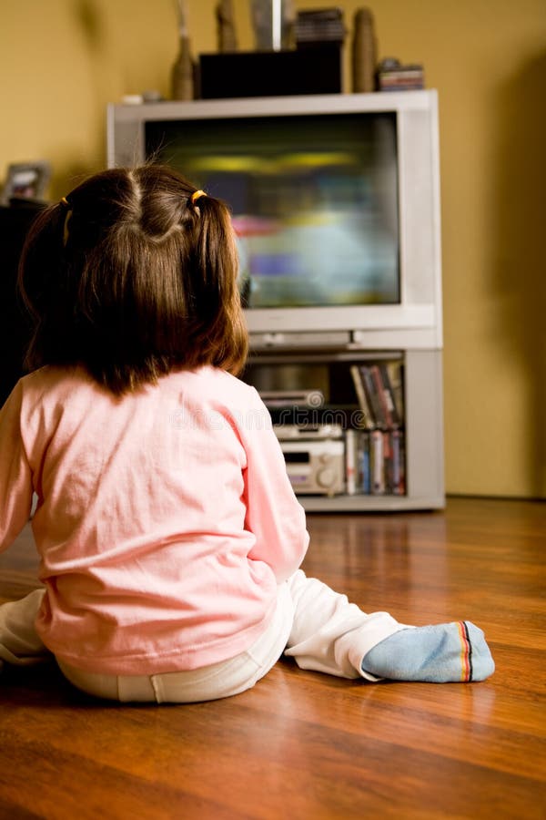 Children Watching  Television  Stock Photo Image of young togetherness 16197872