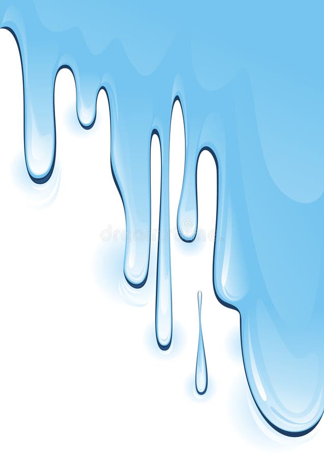Blue Water Splash Isolated on White Stock Vector - Illustration of ...