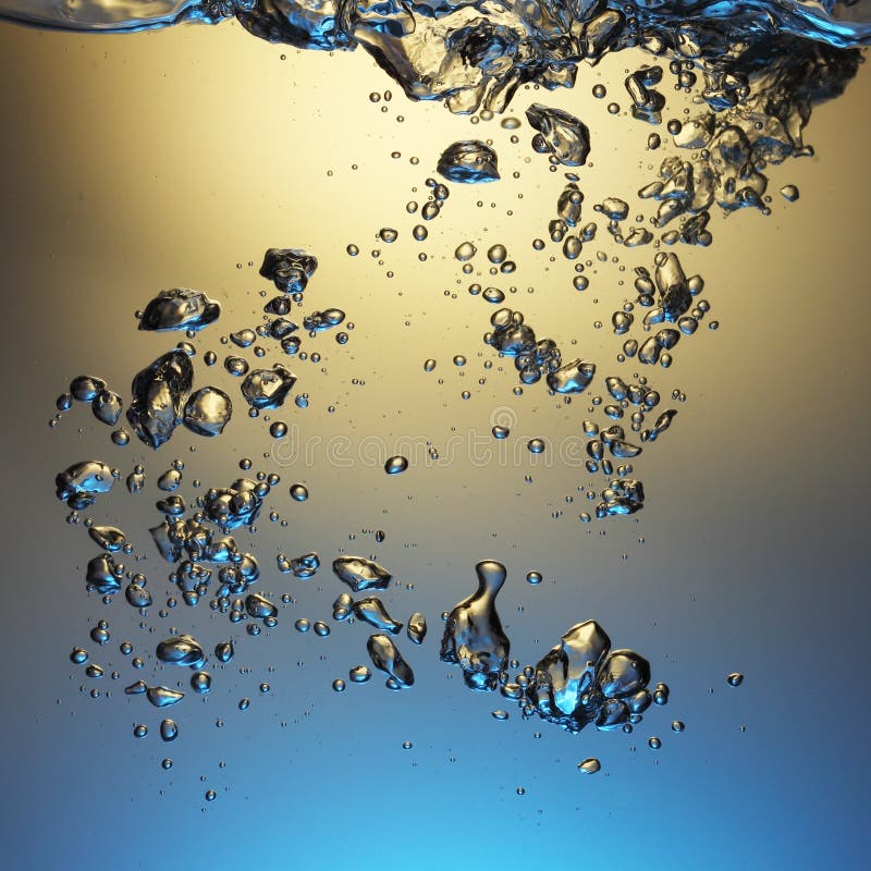 Water with air bubbles stock photo. Image of blue, droplet 67386366