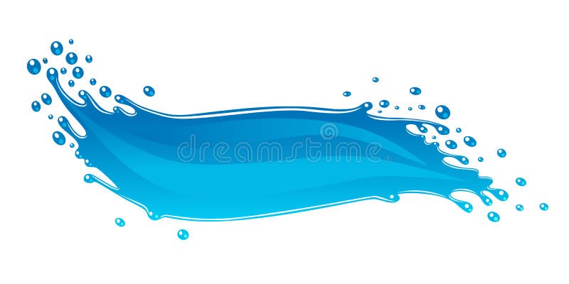 Water banner stock vector. Illustration of horizontal - 45822251